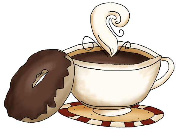 This Illustration Is By Trina - Coffee And Donuts Clipart
