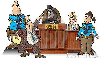 This Illustration That I Created Depicts A Courtroom With A Judge