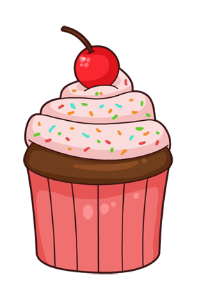 This nice cartoon cupcake clip art is great for use on whatever project of yours that requires an image of a cupcake. Use this clip art on your personal or ...