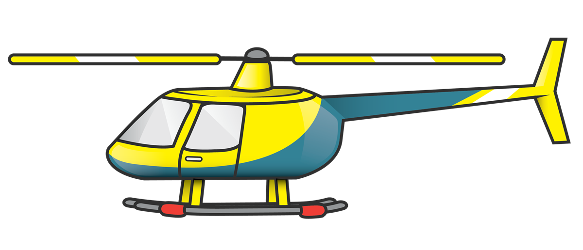 This nice cartoon helicopter  - Clipart Helicopter