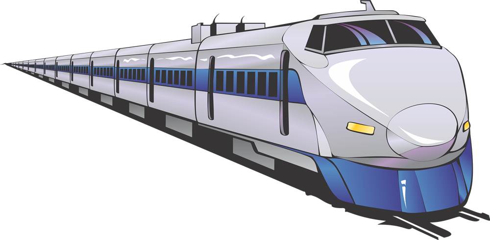This nice clip art of a moder - Free Train Clipart