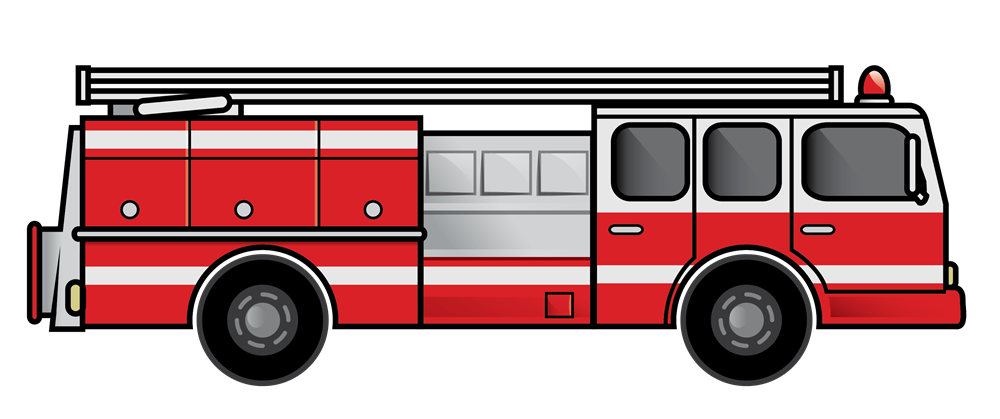 Fire truck clipart images - .