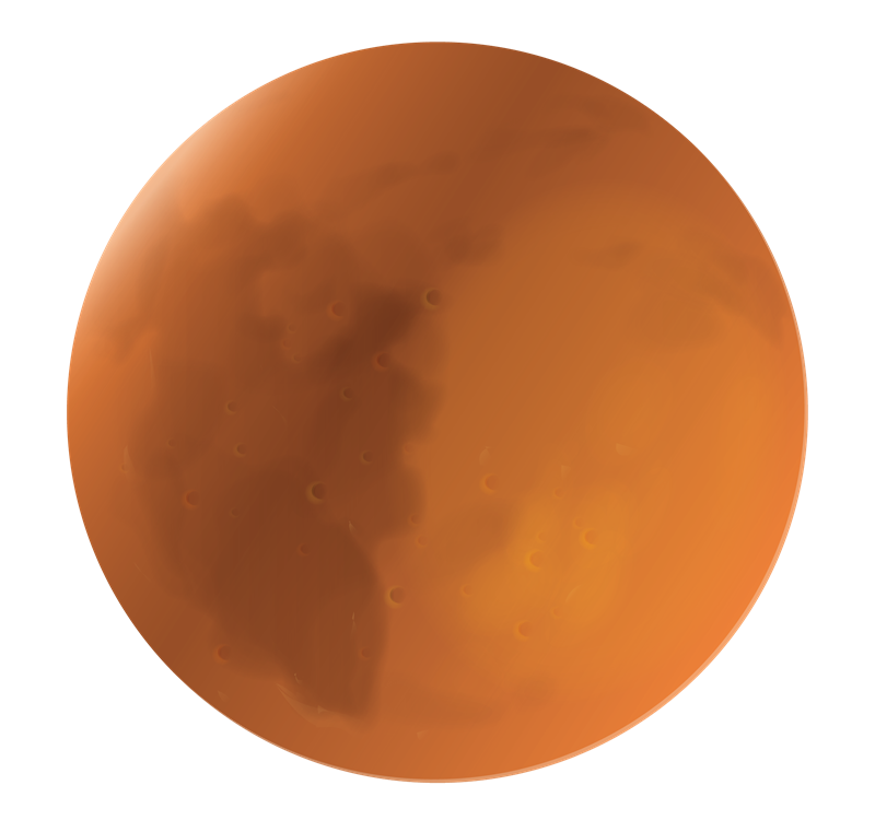 This planet Mars clip art is great for use on whatever project of yours that requires an image of planet Mars. Whether for use on your school projects or ...