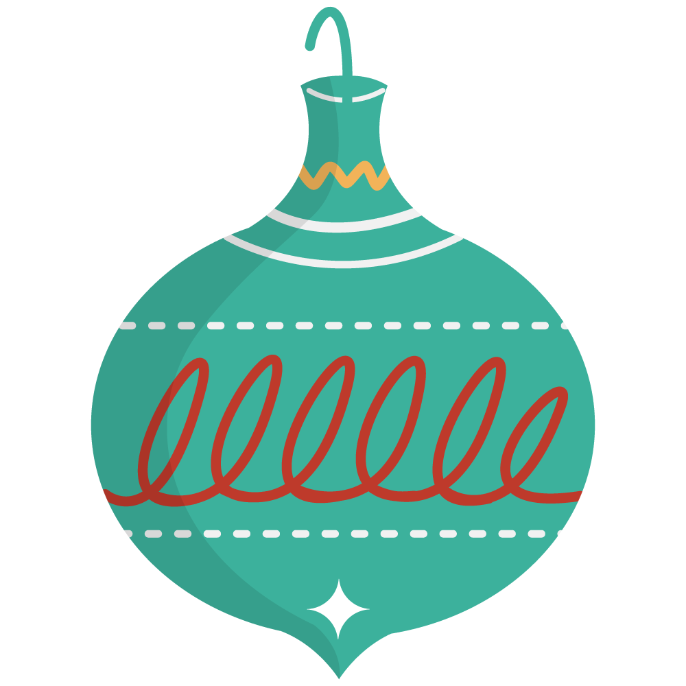 This simple green Christmas o - Christmas Ornament Clipart