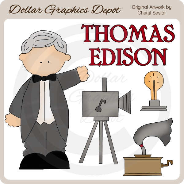 Thomas Edison - Clip Art