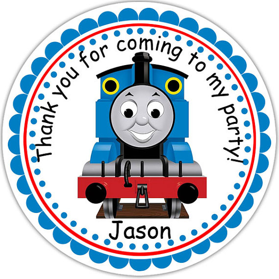 Thomas the Train Personalized Stickers Party by sharenmoments, $6.00