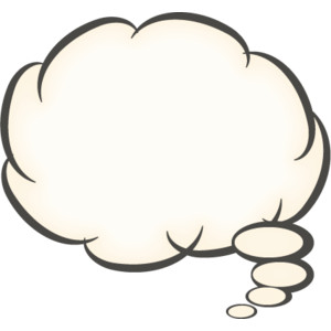 Thought bubble thought cloud 