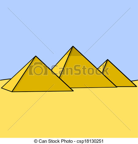 Three Pyramids Clip Art - Pyramids Clipart