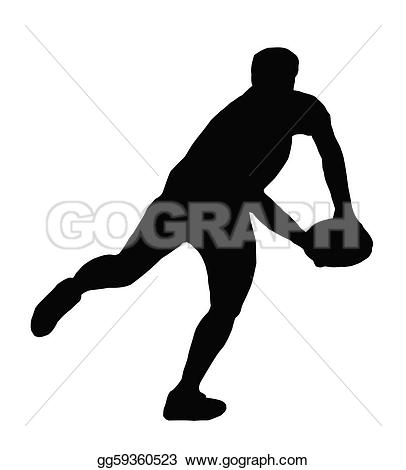 ... rugby player kicking ball