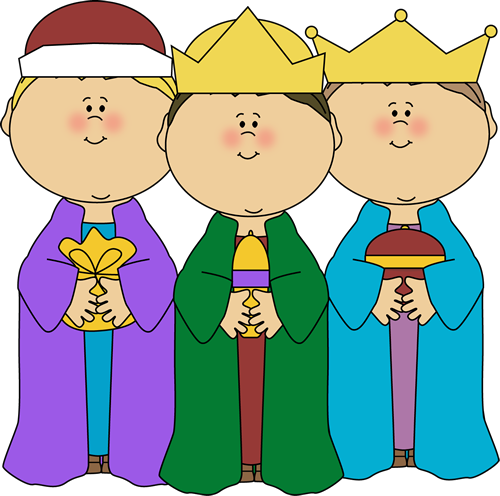 Three Wise Men Clip Art Three Wise Men Each Holding A Gift Of