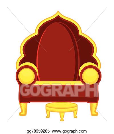 Hindu Royal Throne Vector