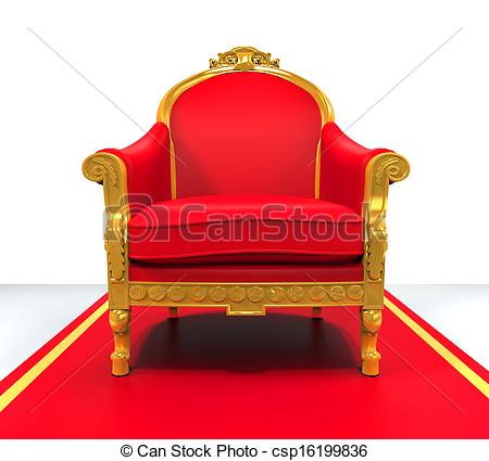Throne vector art illustratio