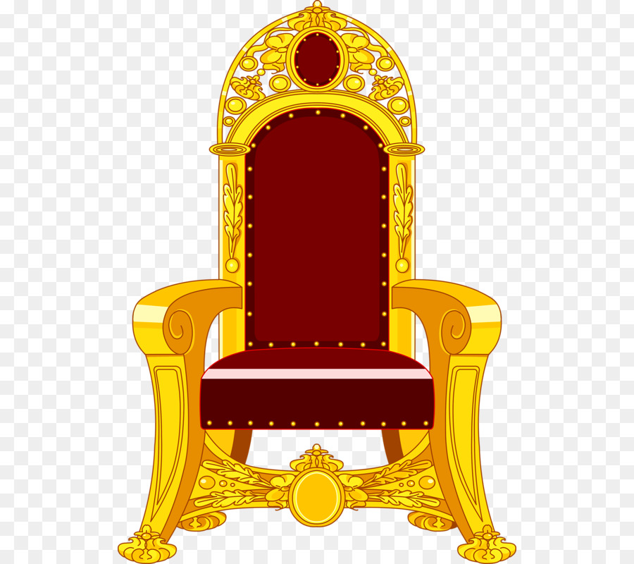 Throne Chair Clip art - throne 566*800 transprent Png Free Download - Throne,  Yellow, Chair.