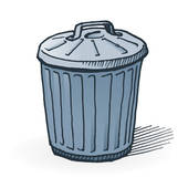 ... throwing rubbish garbage  - Clipart Trash Can