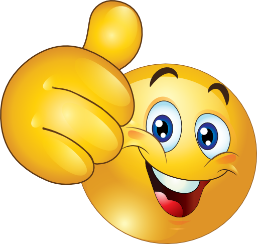 Thumb Up Smiley - Smiley Clipart