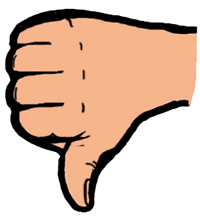 ... Thumbs down clipart free ...