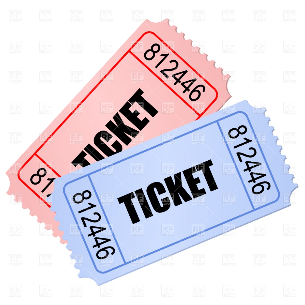 Concert ticket clipart