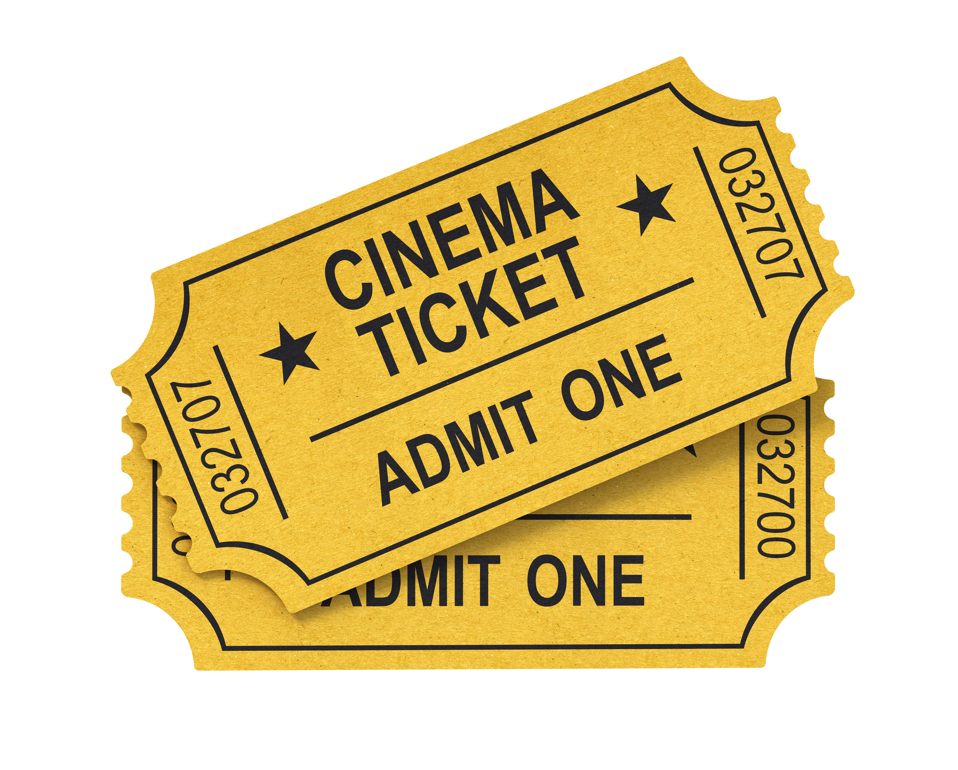 Movie ticket clipart free