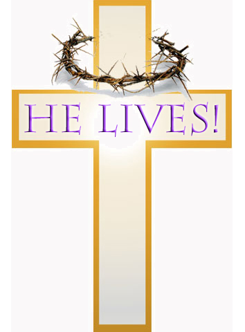 Tidbits u0026amp;Table Talk: Easter Reflections: He Lives 354 x 480. Download. Easter Religious Clip Art ...