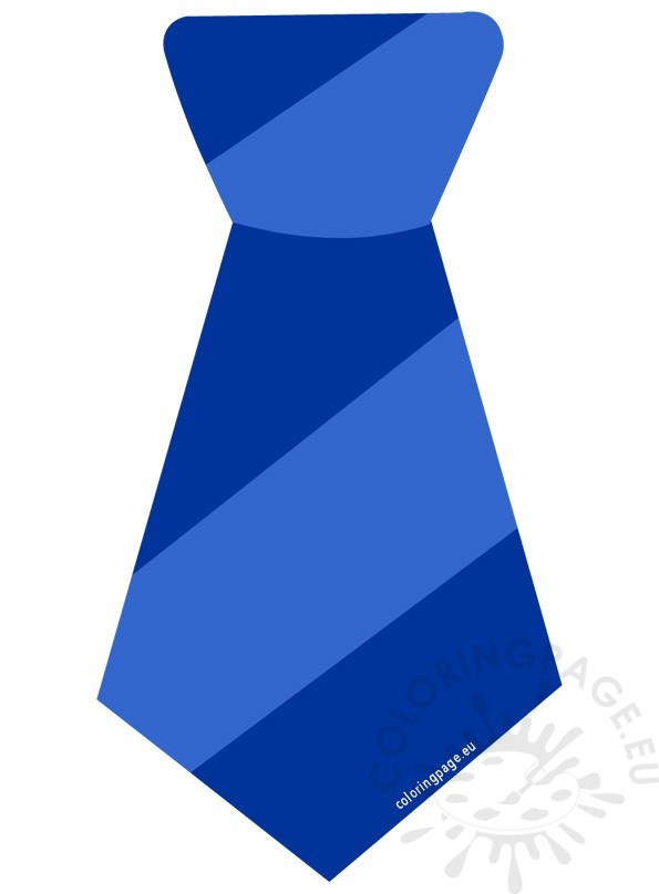 Striped Blue Tie Clipart