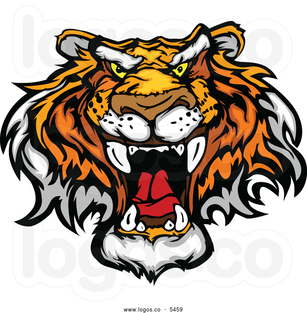 tiger face clip art