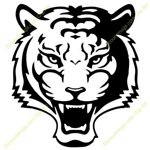 tiger head clip art - Tiger Face Clip Art