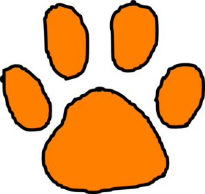 tiger paw clipart black and white