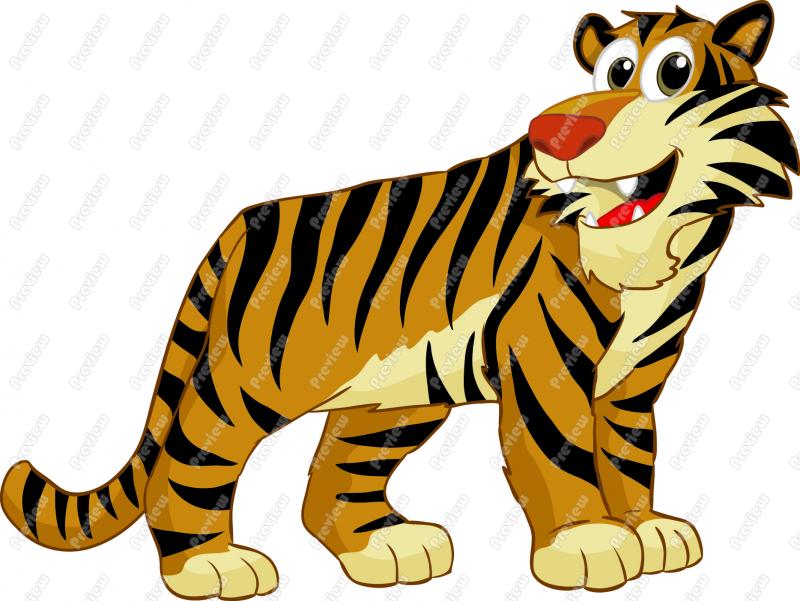 baby tiger clipart