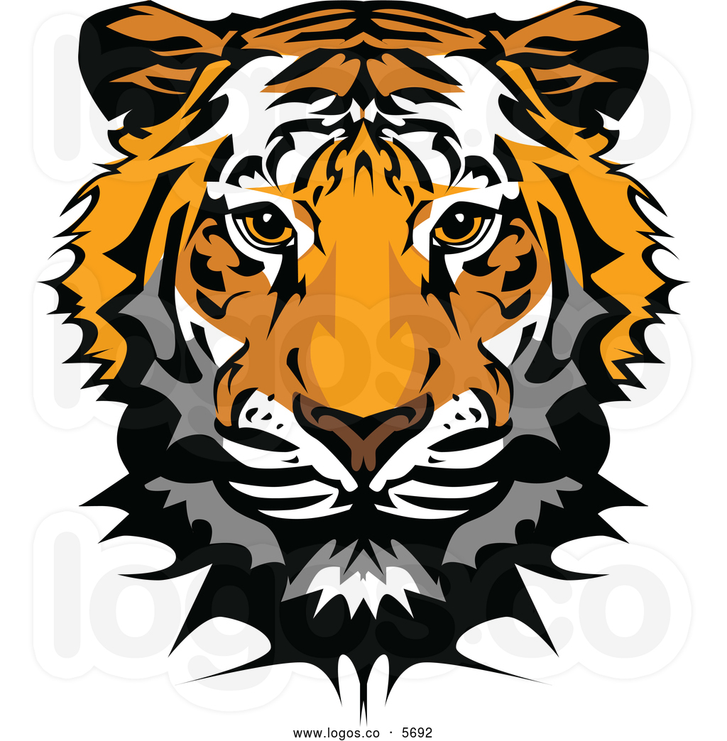 Tiger Face Clip Art Royalty .