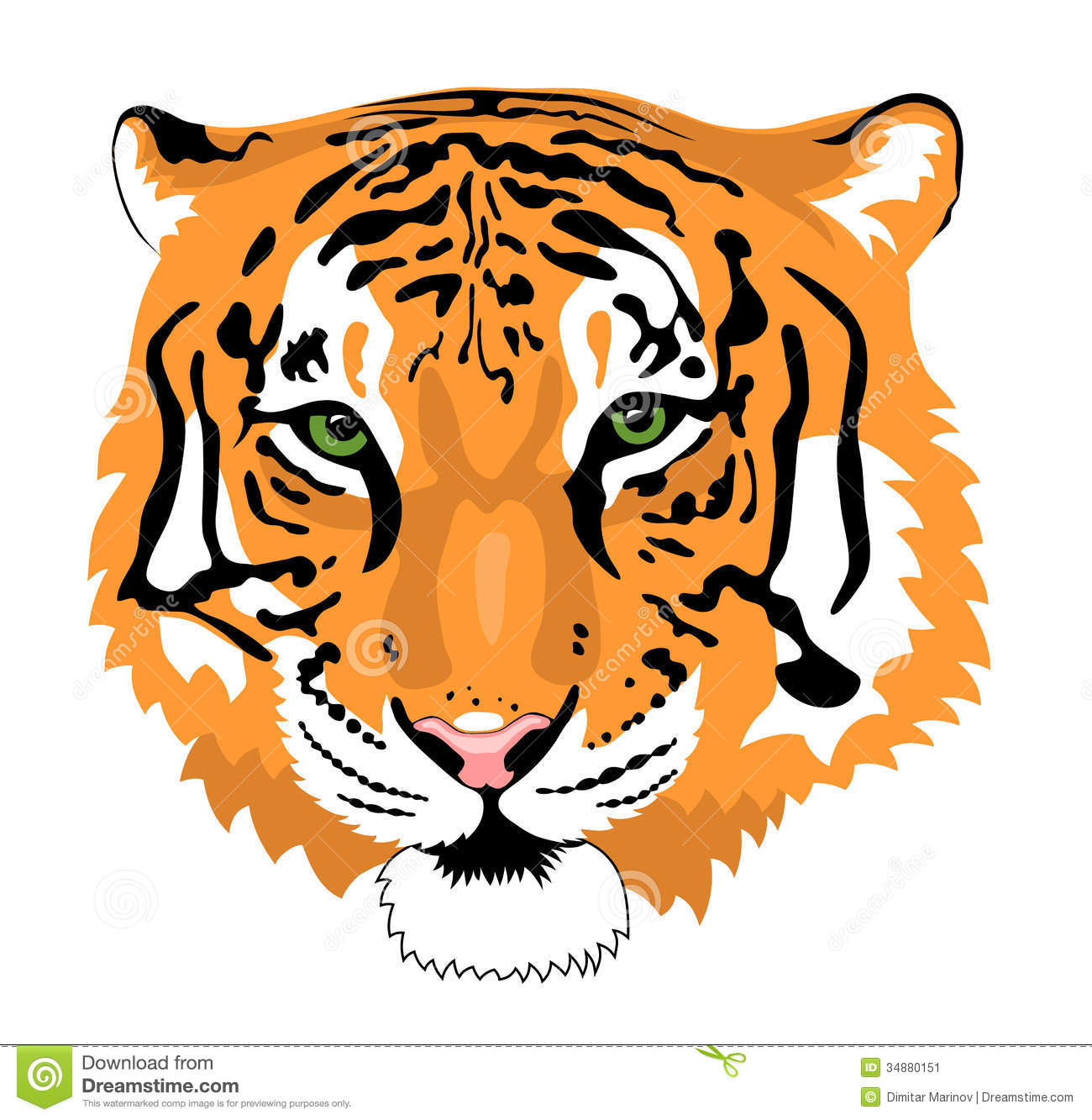 Tiger Face Clip Art Tiger