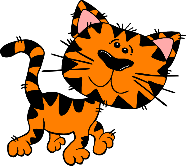 Tiger Kitty clip art - vector clip art online, royalty free