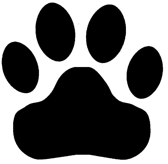 Dog paw outline clipart - ...