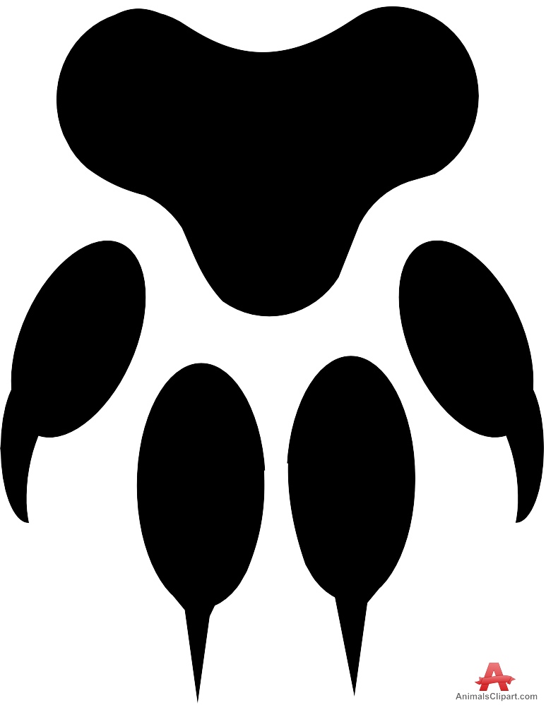 Tiger Paw Print. This clipart .