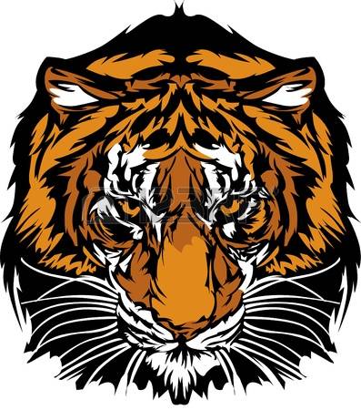 tiger: Tiger Head Graphic Mascot Logo