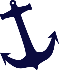 Tilt Navy Anchor clip art .