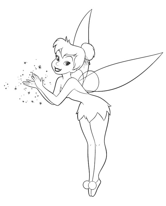 Tinkerbell black and white disney tinkerbell clipart black and white  hdclipartall