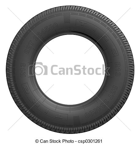 ... Tire - Detailed tire (3d  - Tire Clip Art
