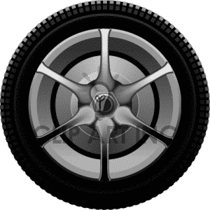 Wheel Chrome Rims Clip Art