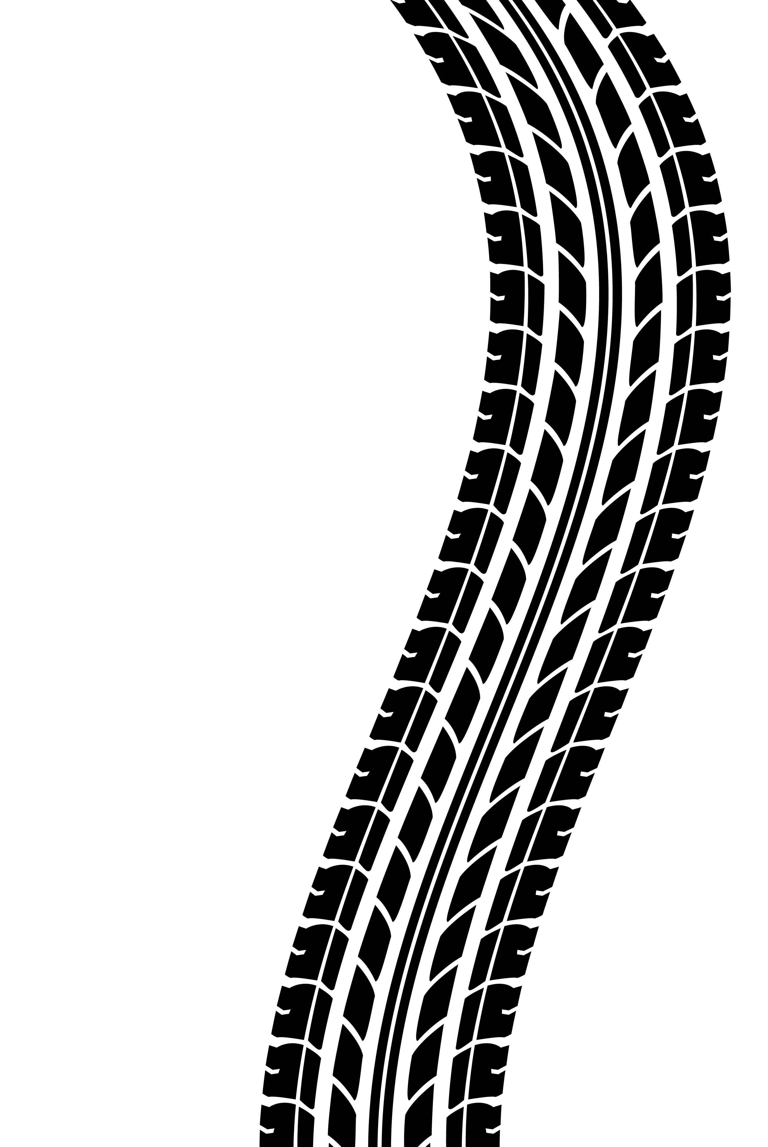 Tire Tracks Clip Art Cliparts - Tire Track Clipart