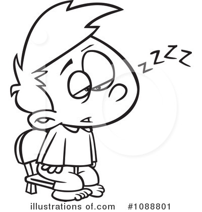 Tired and Exhausted Clip Art