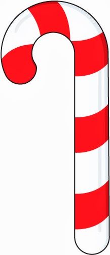 Tissue Paper Candy Cane CLIP  - Clipart Candy Cane