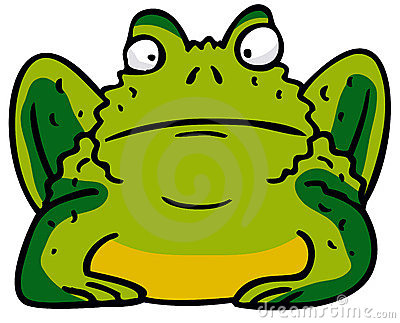 Brown Spotted Frog Clip Art A