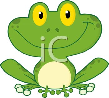Happy Toad Clipart #1 .