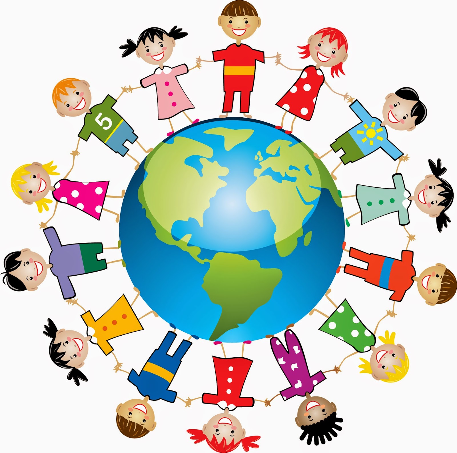 Toddler multicultural class clipart ...