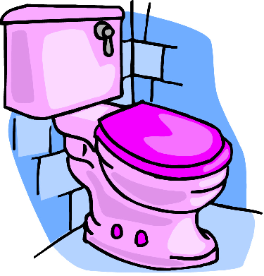 Toilet clipart black and whit