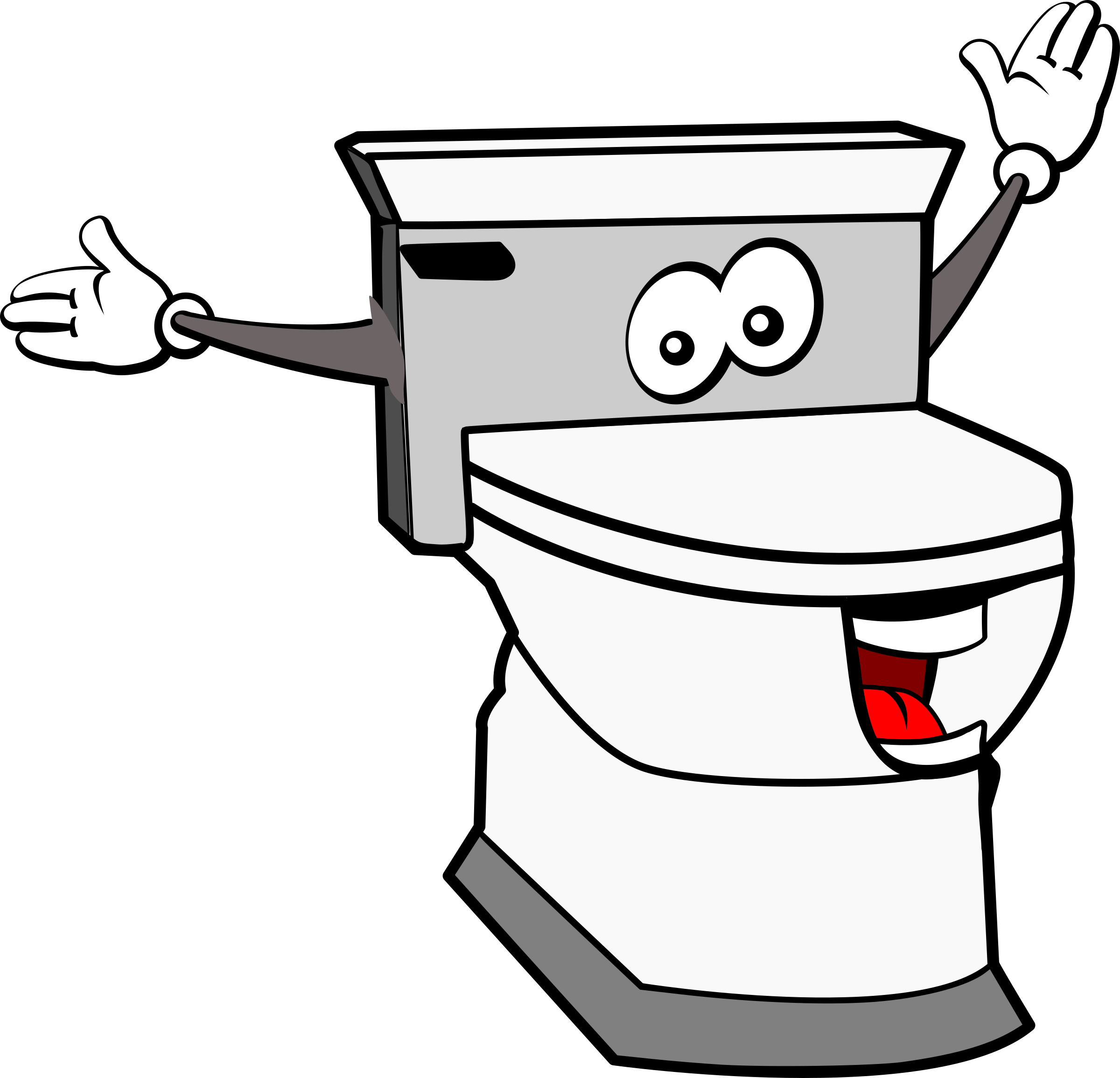 Toilet clipart animated #3