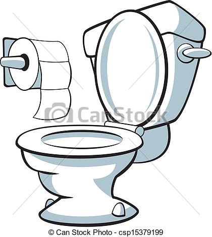 ... Toilet - Vector illustrat - Clipart Toilet