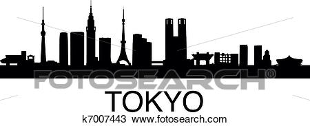 Clipart - Tokyo Skyline. Foto - Tokyo Clipart