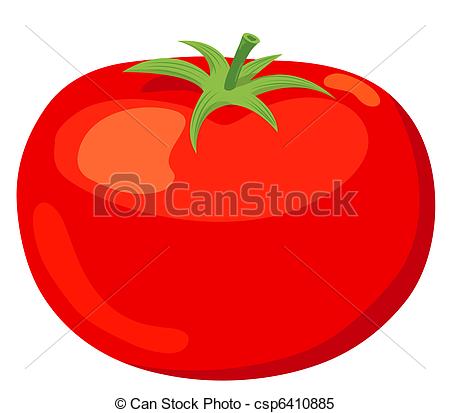 . ClipartLook.com The tomato. Vector illustration. Isolated on white.