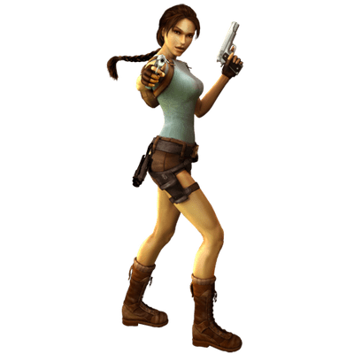 Lara Croft Side View